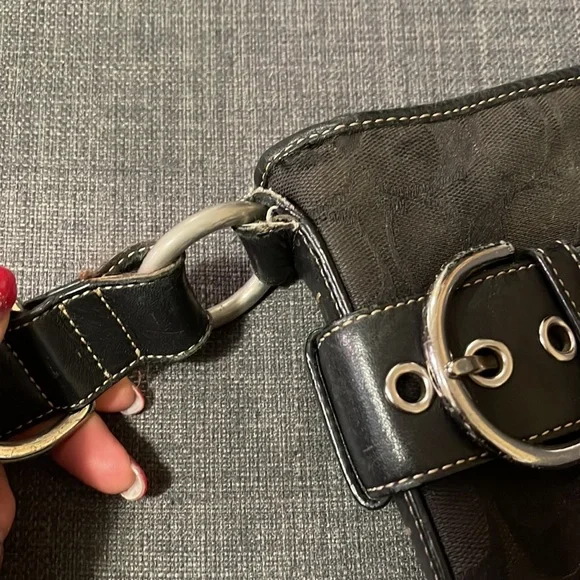 Black coach bag silver hardware - Picture 6 of 6